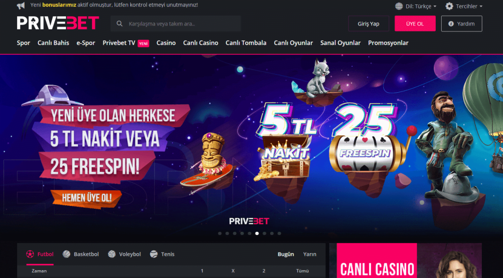 Privebet Canlı Bahisler